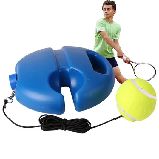 Tennis Training Aids Base with Elastic Rope Ball Practice Self-Duty Rebound Tennis Trainer Partner Sparring Devic Practice Tool