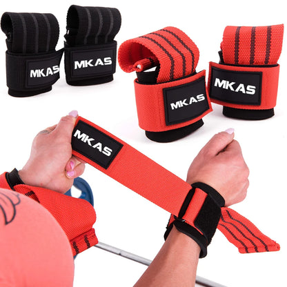 Power Lifting Straps Weightlifting Gym Gloves Deadlift Wrist Straps Hand Palm Assist Gear for Pull up Bar Barbell Dumbbell Train