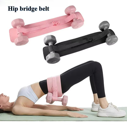 Hip Thrust Belt Glute Bridge Pad Workout with Dumbbells Kettlebells for Squats Lunges Bridges Dips Training Home Gym Equipment