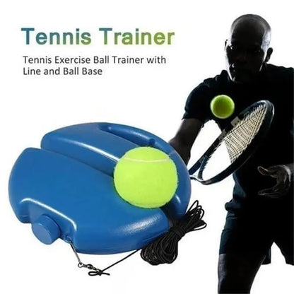 Tennis Training Aids Base with Elastic Rope Ball Practice Self-Duty Rebound Tennis Trainer Partner Sparring Devic Practice Tool