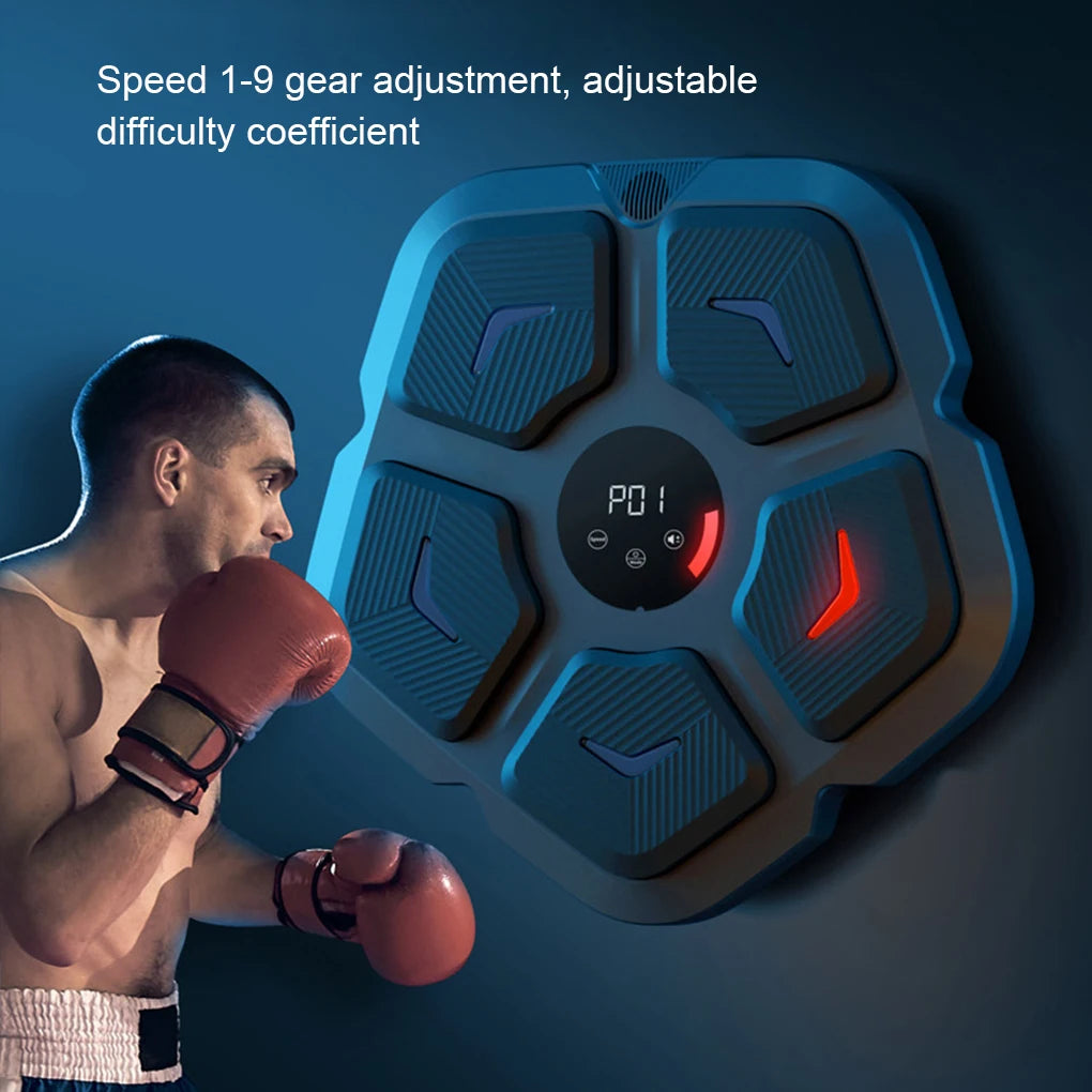 Music Boxing Machine Smart Boxing Target Electronic Boxing Pads Sports Fitness Boxing Trainer Home Exercise Response Wall Target