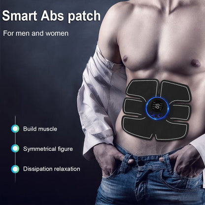 Electric Muscle Toner Machine Rechargeable ABS Trainer Fat Burner Belly Shaper Muscle -Portable Toner - Trainer Workout Equipment for Men Woman Abdomen Home Office Exercise