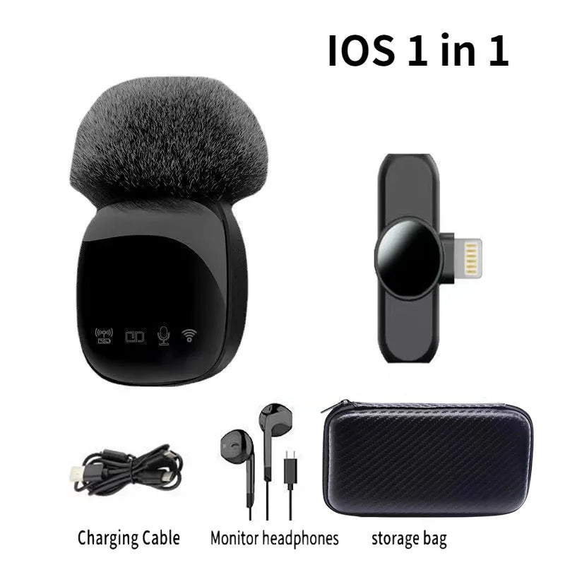 JOCEEY Bluetooth Microphone for Android Iphone Ipad, Professional Microphone for Video Recording Youtube, Recording Microphone