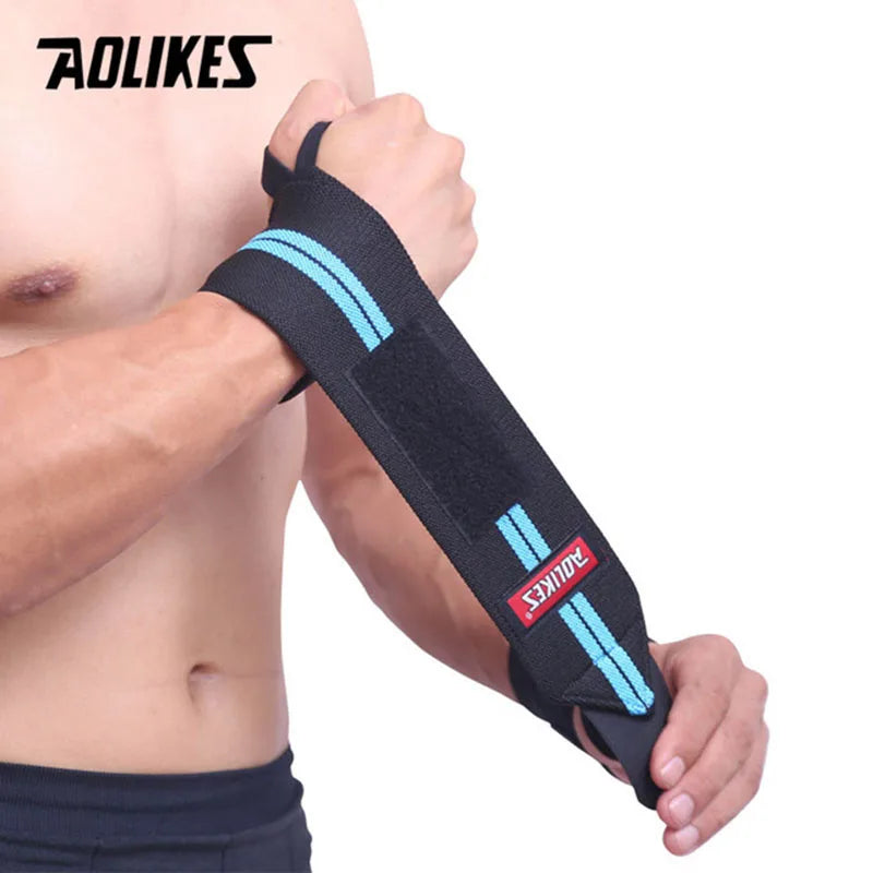 1 Pair Wristband Wrist Support Weight Lifting Gym Training Wrist Support Brace Straps Wraps Crossfit Powerlifting