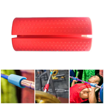 1 Piece Dumbbell Grips Barbell Thick Bar Fitness Silicone Coarse Grip Household Barbell Arm Weightlifting Support Training