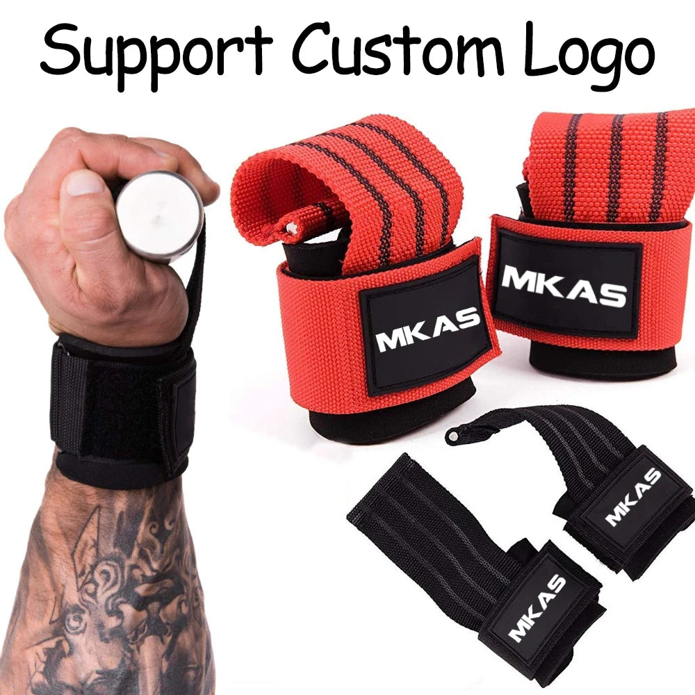 Power Lifting Straps Weightlifting Gym Gloves Deadlift Wrist Straps Hand Palm Assist Gear for Pull up Bar Barbell Dumbbell Train