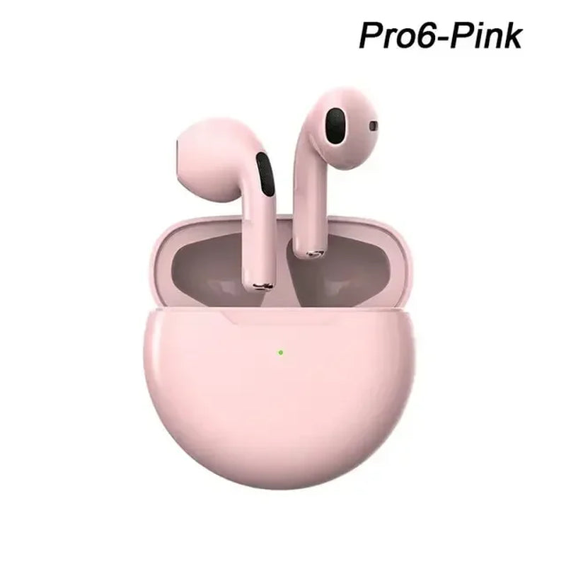 Air Pro6 Bluetooth Headphones Tws Earphone Bluetooth Wireless Bluetooth Headset Pods Earpods Wireless Headphones Pro 6 Earbuds