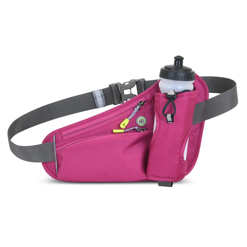 Running Waist Bags for Long-Distance Runners Hikers Water Bottle Outdoor Sports Fitness Cycling Belt Phone Pouch