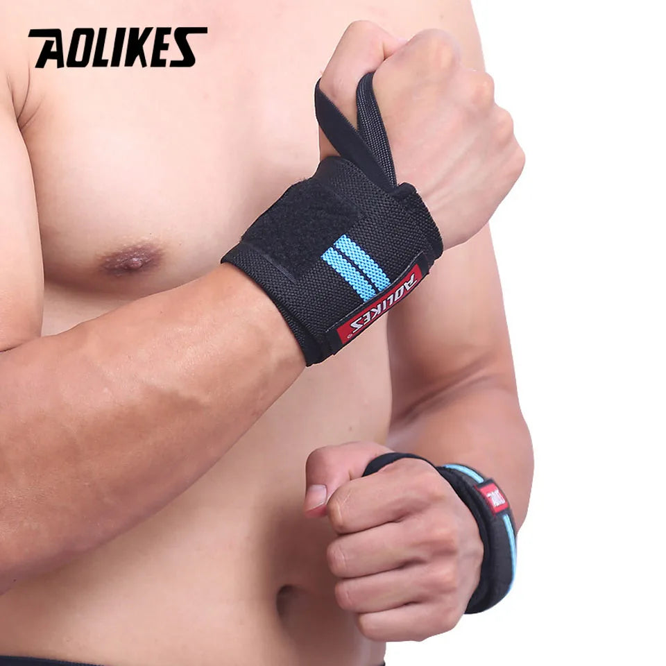 1 Pair Wristband Wrist Support Weight Lifting Gym Training Wrist Support Brace Straps Wraps Crossfit Powerlifting