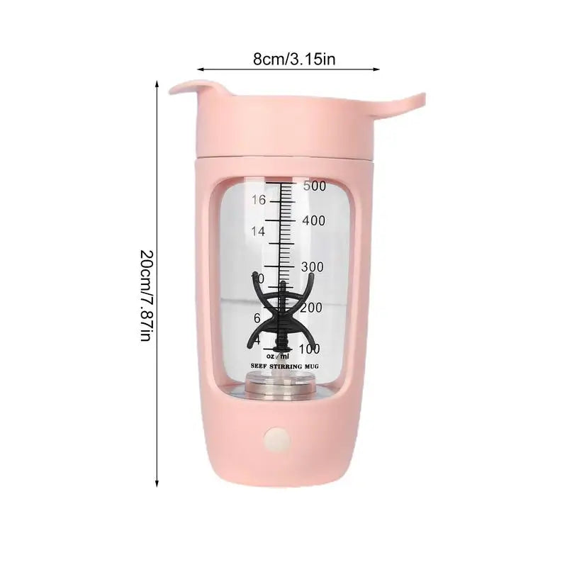 Electric Protein Shaker High-Speed Electric Protein Mixer Bottle Safety Multifunctional Mixer Cup 600Ml Capacity USB