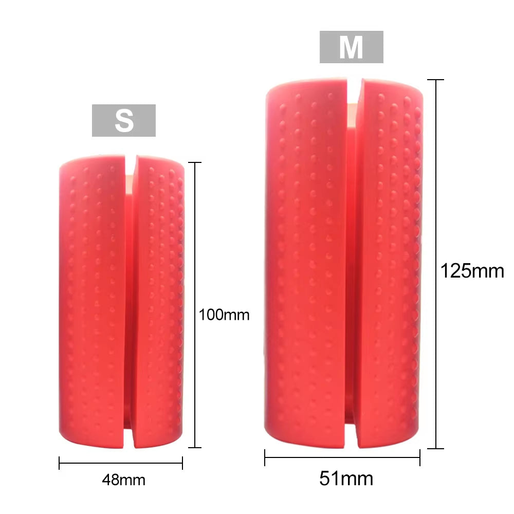 1 Piece Dumbbell Grips Barbell Thick Bar Fitness Silicone Coarse Grip Household Barbell Arm Weightlifting Support Training