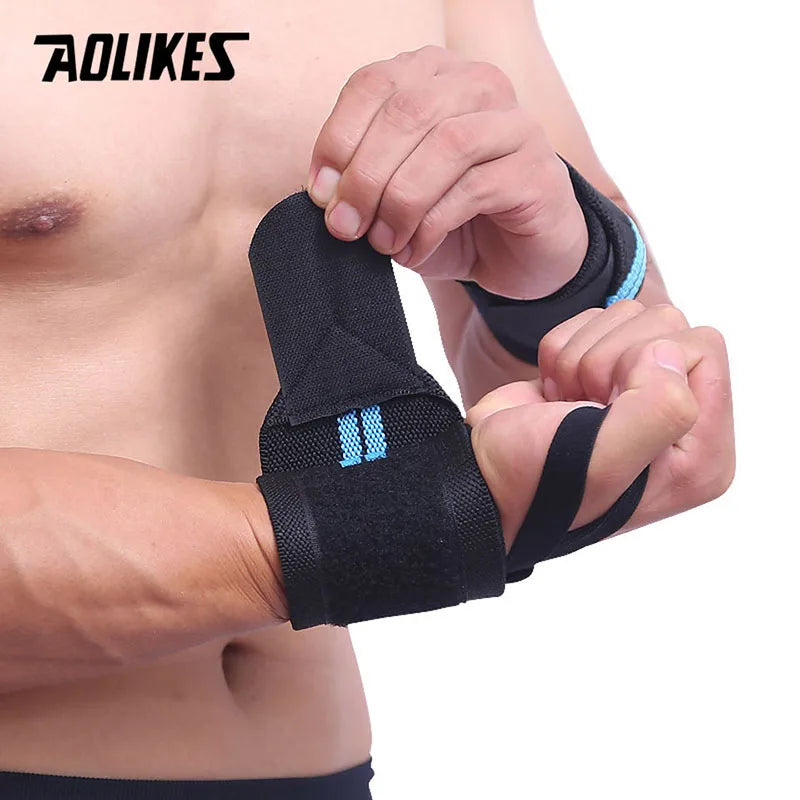 1 Pair Wristband Wrist Support Weight Lifting Gym Training Wrist Support Brace Straps Wraps Crossfit Powerlifting