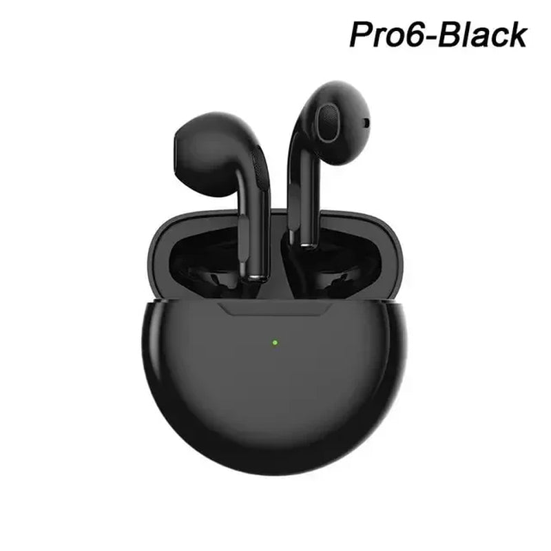 Air Pro6 Bluetooth Headphones Tws Earphone Bluetooth Wireless Bluetooth Headset Pods Earpods Wireless Headphones Pro 6 Earbuds