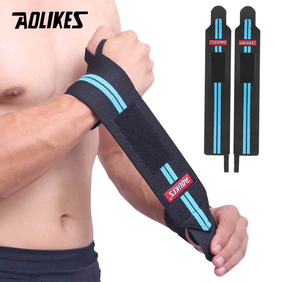 1 Pair Wristband Wrist Support Weight Lifting Gym Training Wrist Support Brace Straps Wraps Crossfit Powerlifting