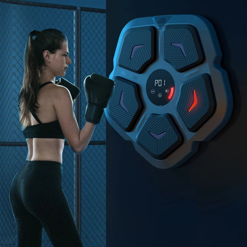 Music Boxing Machine Smart Boxing Target Electronic Boxing Pads Sports Fitness Boxing Trainer Home Exercise Response Wall Target